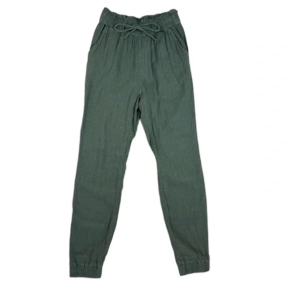 Hollister XS Olive Green Ultra High Rise Drawstring Jogger Pants - Picture 2 of 12